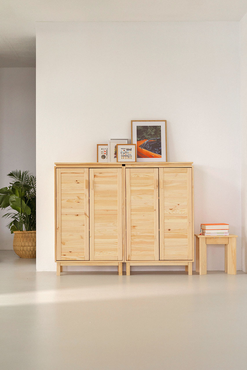 Imagen de ambiente 1 para:Armario bajo aparador de madera natural